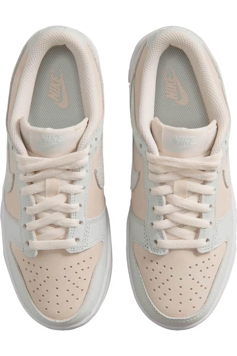 Кроссовки детские баскетбольные Dunk Low Nike, Chalk/White/Barely Green — фото 3