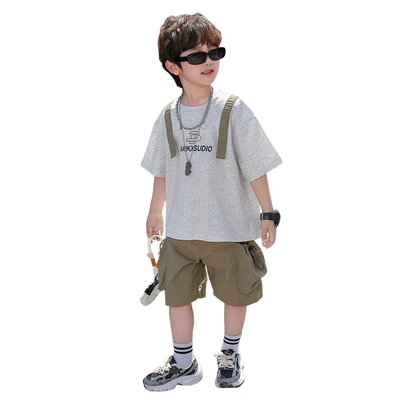 Детский спортивный костюм из футера Lanza, Khaki