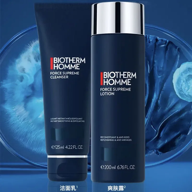 Мужской набор для ухода за кожей Blue Diamond с очищающим средством и тонером, BIOTHERM, Blue — фото 4