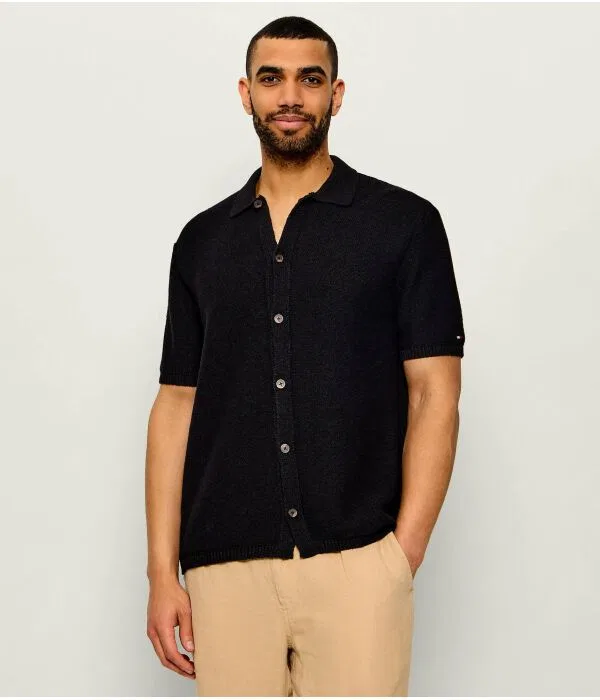 Мужской кардиган Regular Fit Tommy Hilfiger, черный