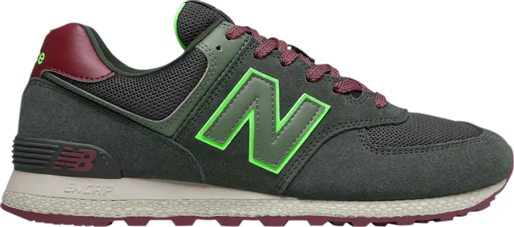 

Кроссовки New Balance 574 'Dark Olive Energy Lime', зеленый