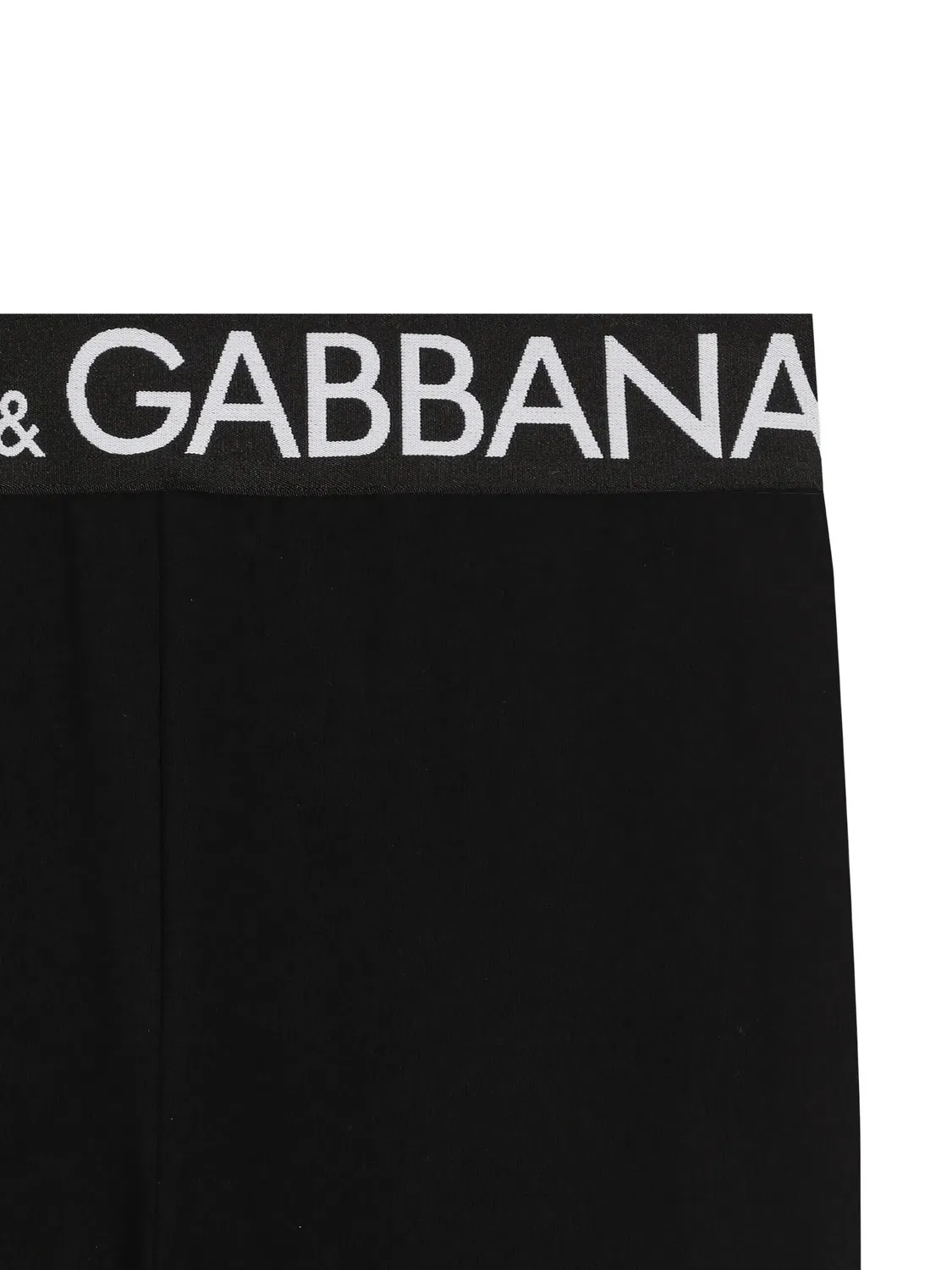 Легинсы с логотипом Dolce & Gabbana, черный — фото 3