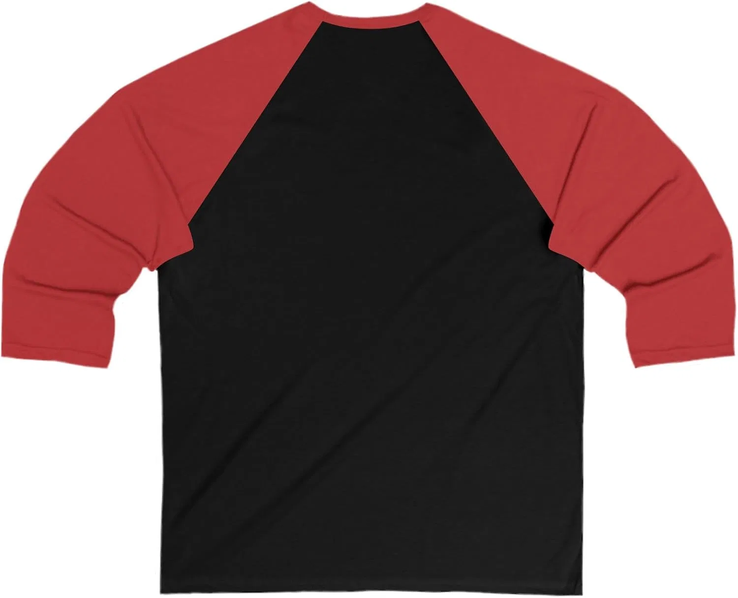 Унисекс футболка с длинным рукавом Bella Canvas 3200, Black/Red — фото 2