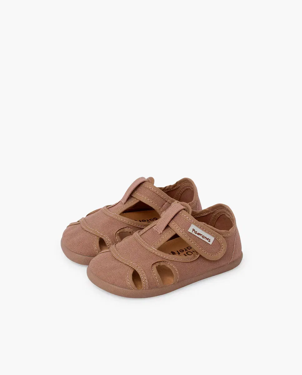 Детские сандалии для мальчиков barefoot из ленты Pisamonas, Beige — фото 2