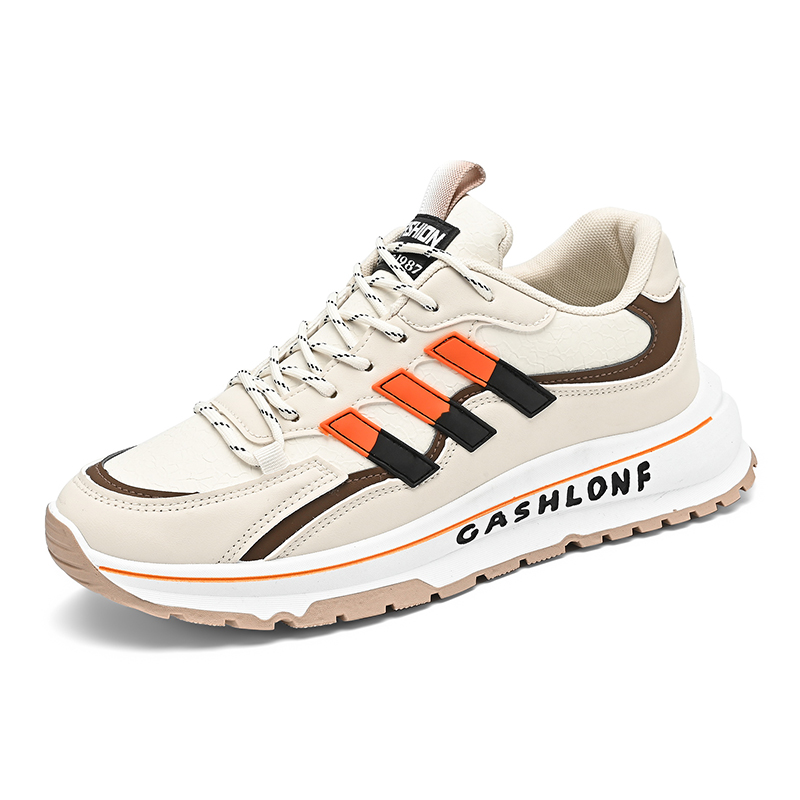 

Нескользящие износостойкие низкие повседневные туфли для мужчин M.M Party, Beige Orange