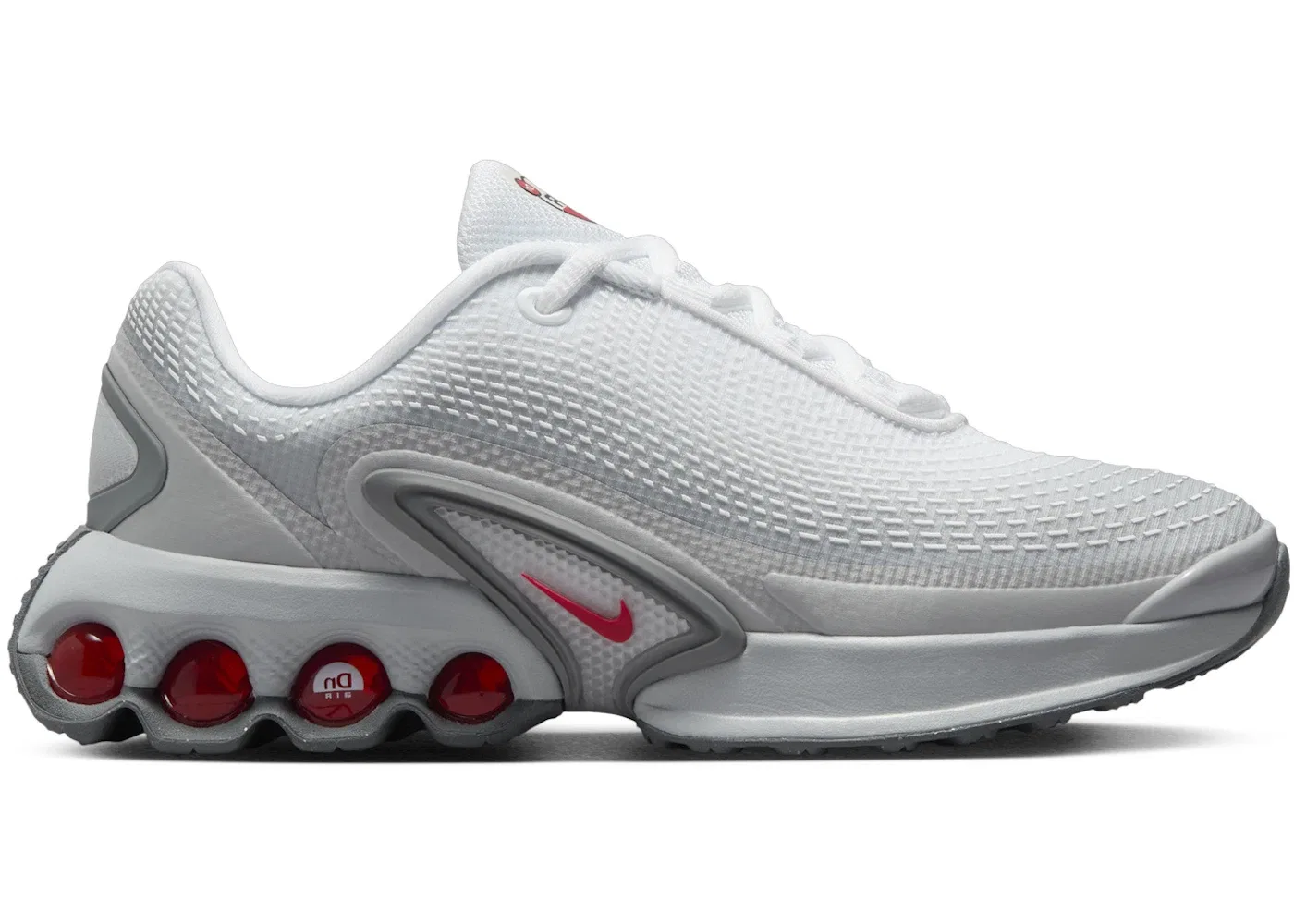 Детские кроссовки Lifestyle Nike Air Max Dn SE, Light Smoke Grey/White/Smoke Grey/University Red