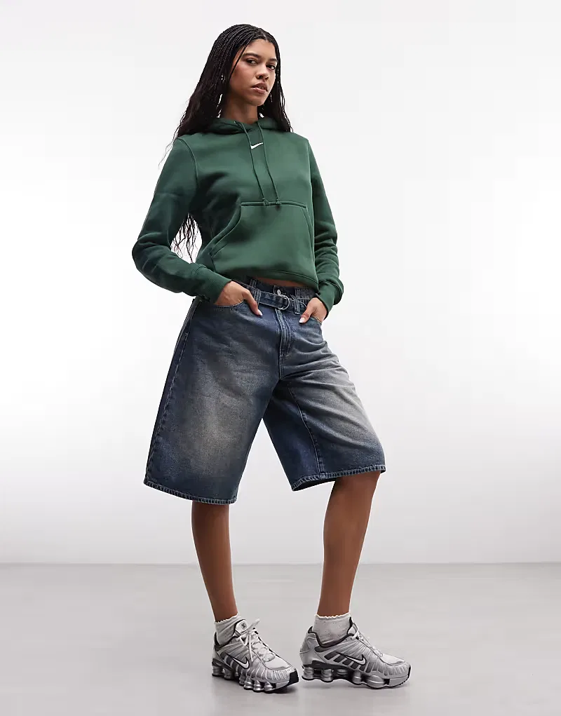 Худи Nike Phoenix Fleece, зеленый — фото 2