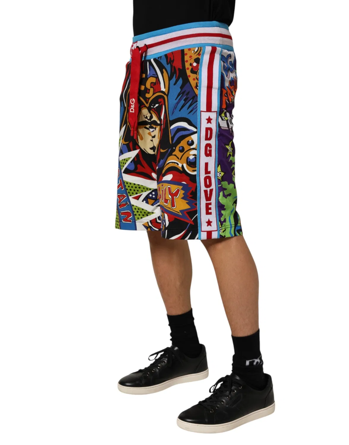 Мужские шорты-бермуды с принтом Captain Sicily Dolce & Gabbana, Multicolor — фото 3