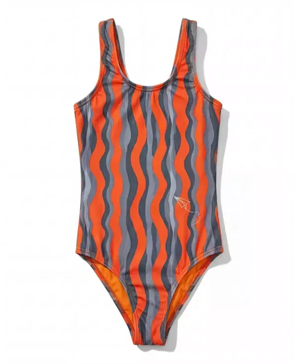 Детский купальник для девочек с вышивкой Wavy Days Swimzers Mumzers, синий