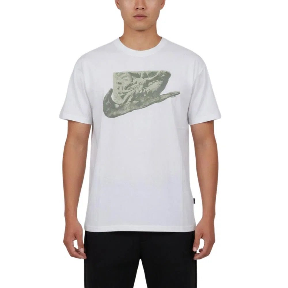 Футболка с круглым вырезом, Nike, White/Green
