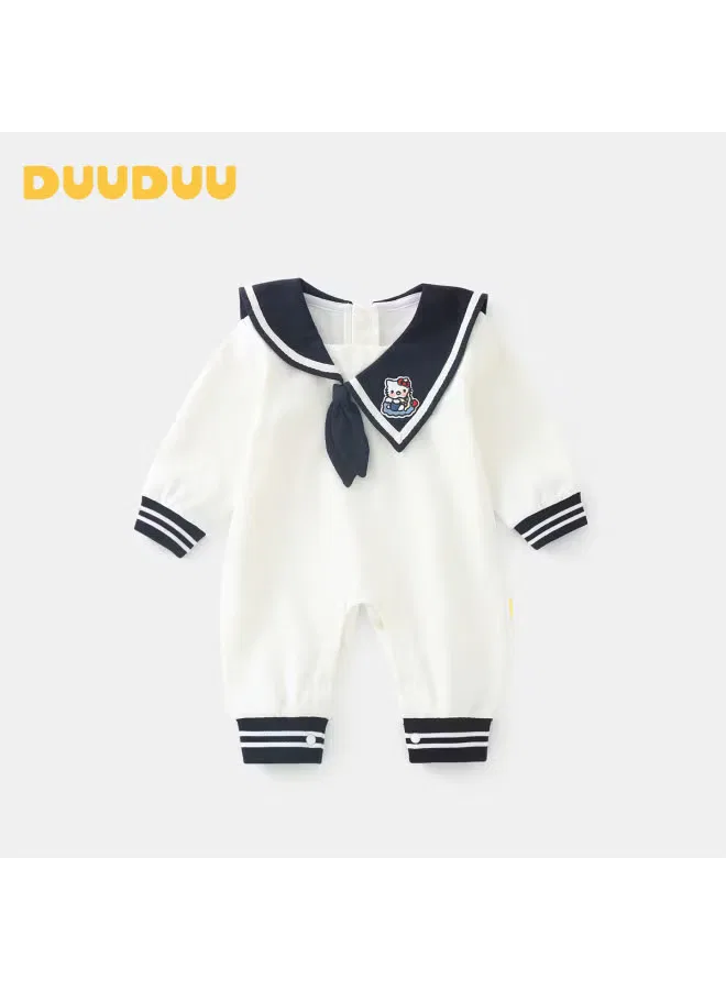 Боди-комбинезон с длинным рукавом Duuduu, белый