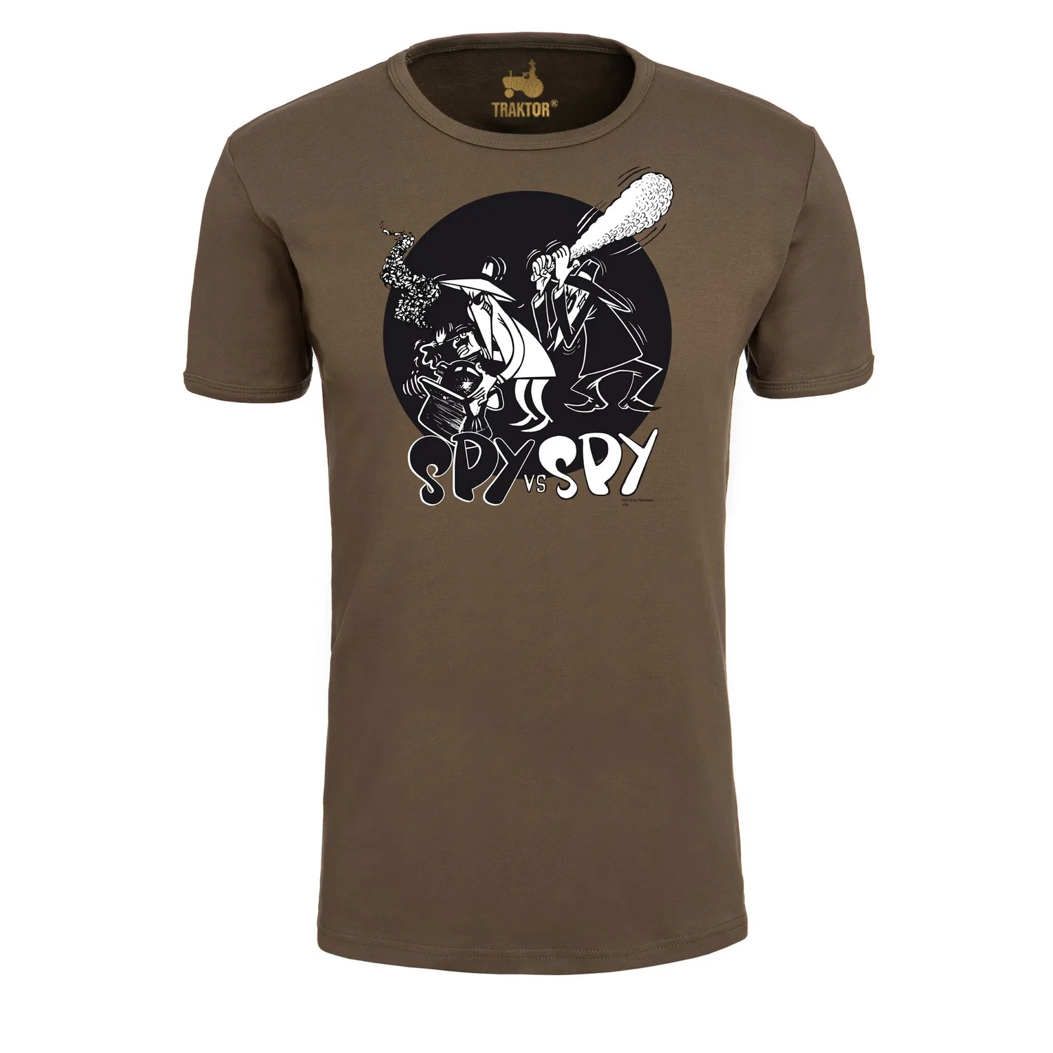 Детская хлопковая футболка с комикс-принтом LOGOSHIRT, Olive Green