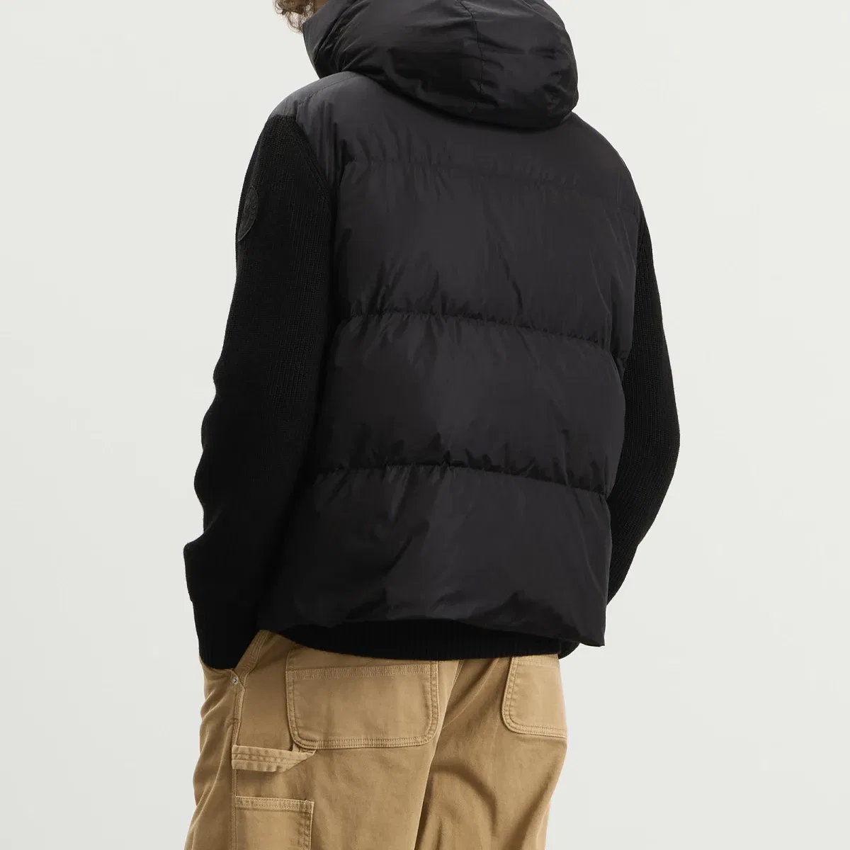Худи с утеплителем Hybridge Grove Knit Hoody Canada Goose, Black — фото 3