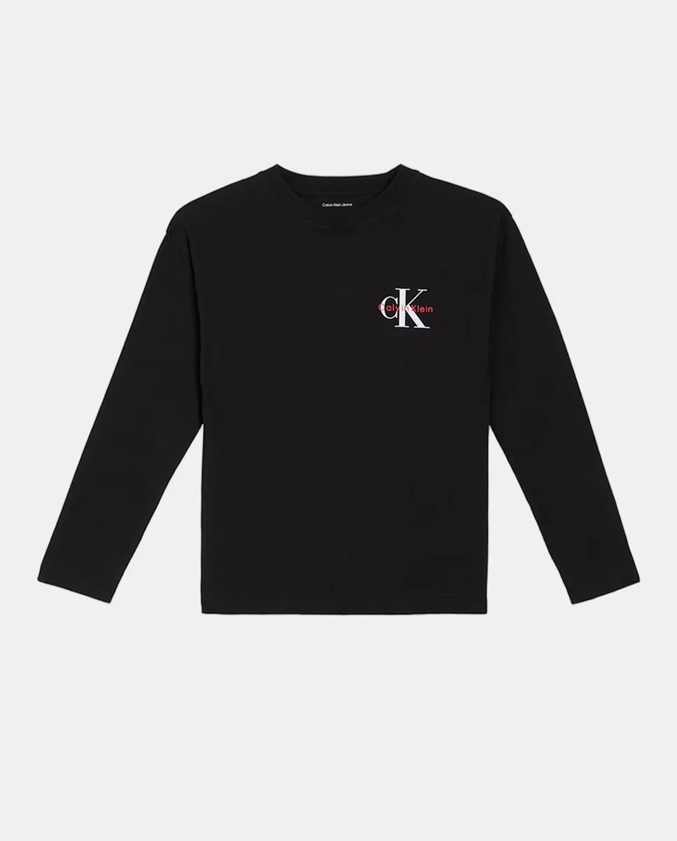 Футболка с длинным рукавом, Unisex, Calvin Klein, черный