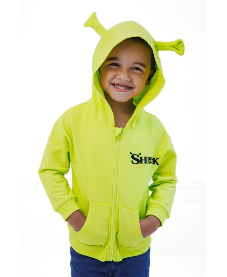 Худи на молнии с 3D ушами Шрека Shrek Shrek Lime Green — фото 3