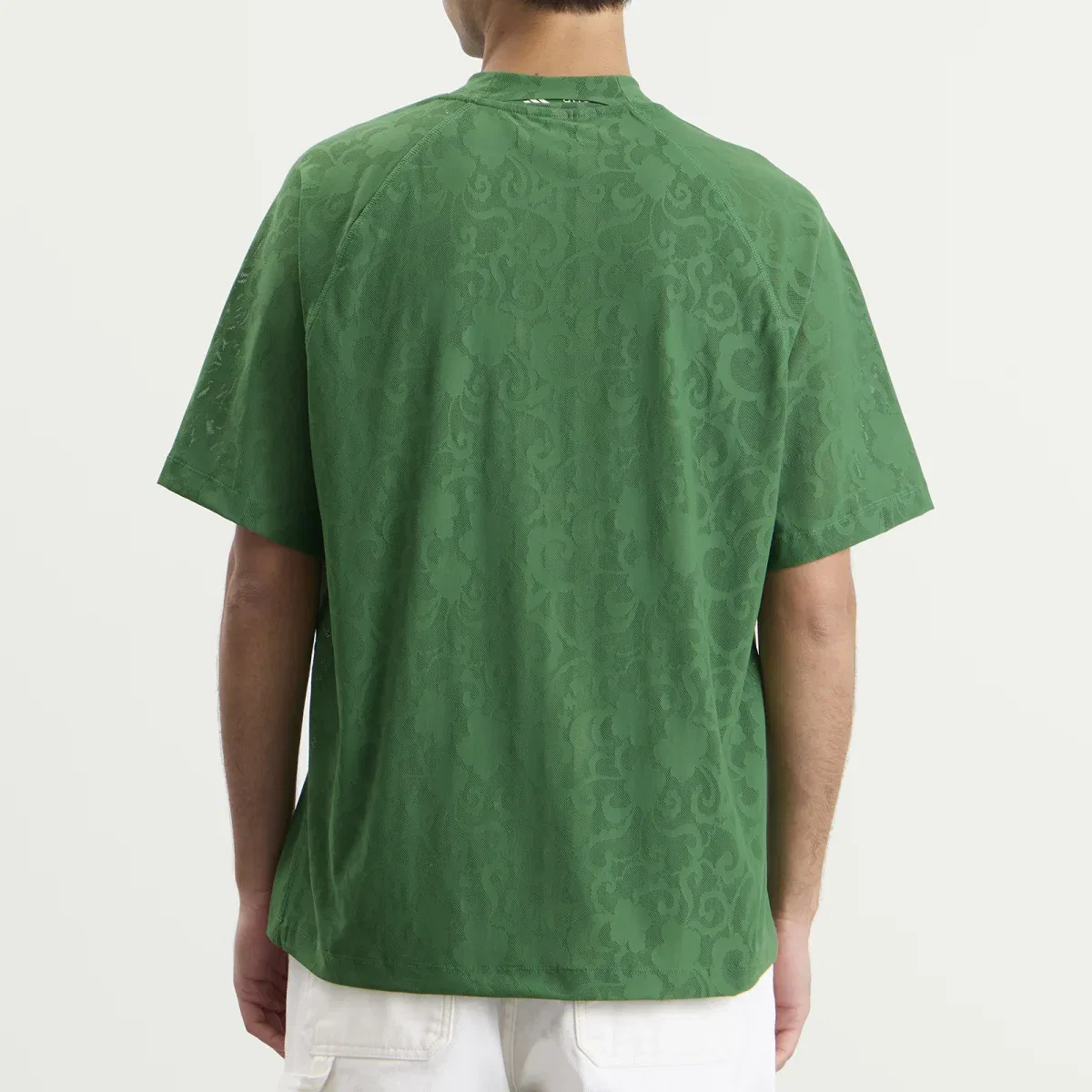 Футболка с длинным рукавом X Arte Engineered Lace Jersey Adidas, Amazon Green & Off White — фото 3