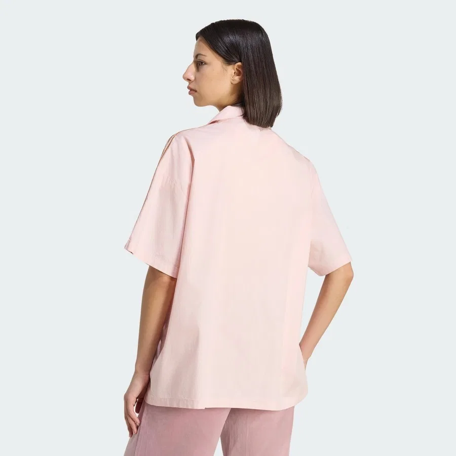 Женская футболка с принтом Resort Shirt adidas, Розовый — фото 2