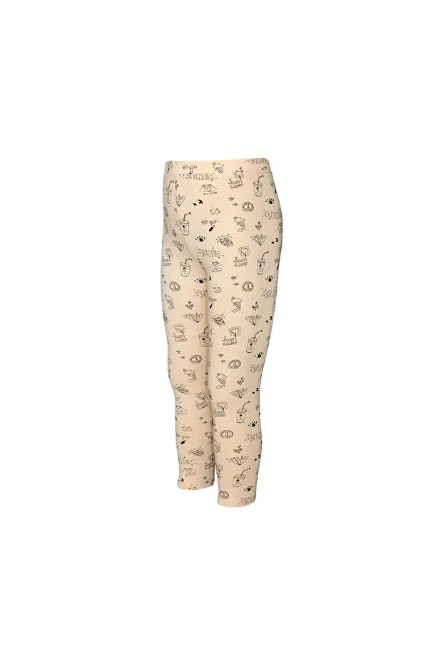 Детские леггинсы для девочек с принтом Summer Dream Pattern Lovetti, Patterned — фото 2