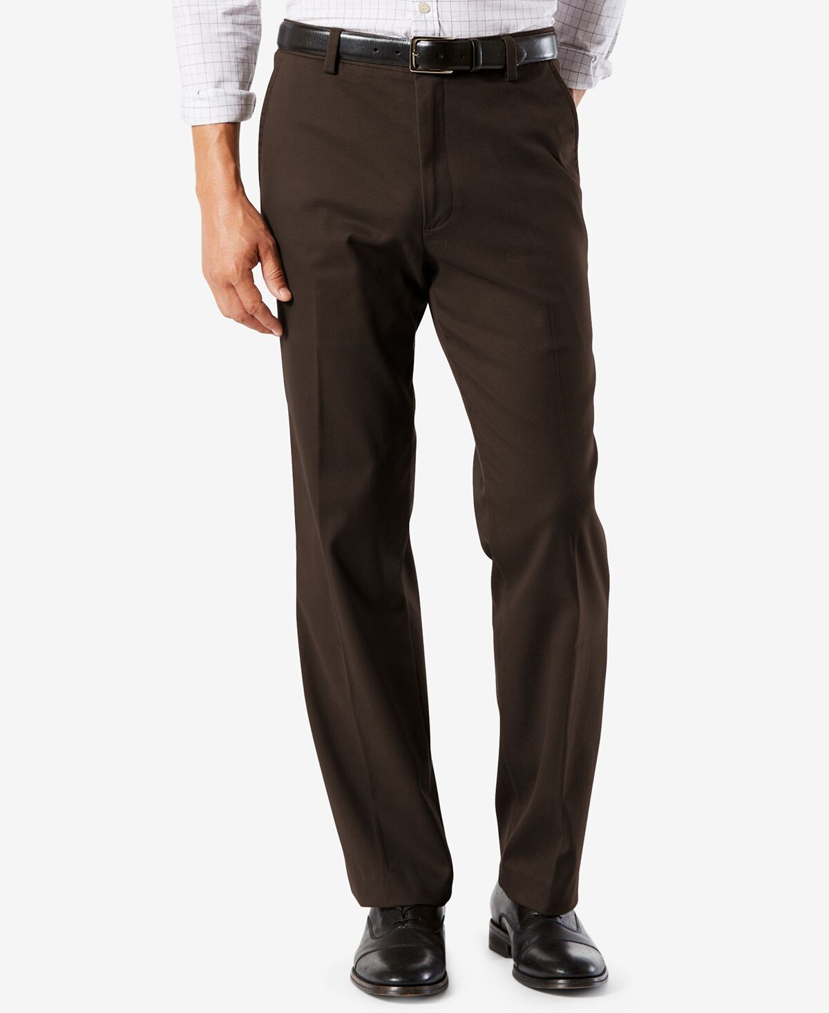 

Мужские брюки easy classic fit цвета хаки стрейч Dockers, мульти