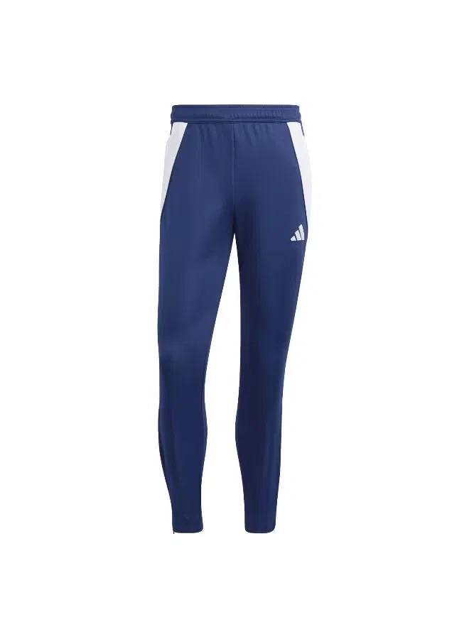 Брюки тренировочные зауженные Tiro 24 Adidas, темно-синий
