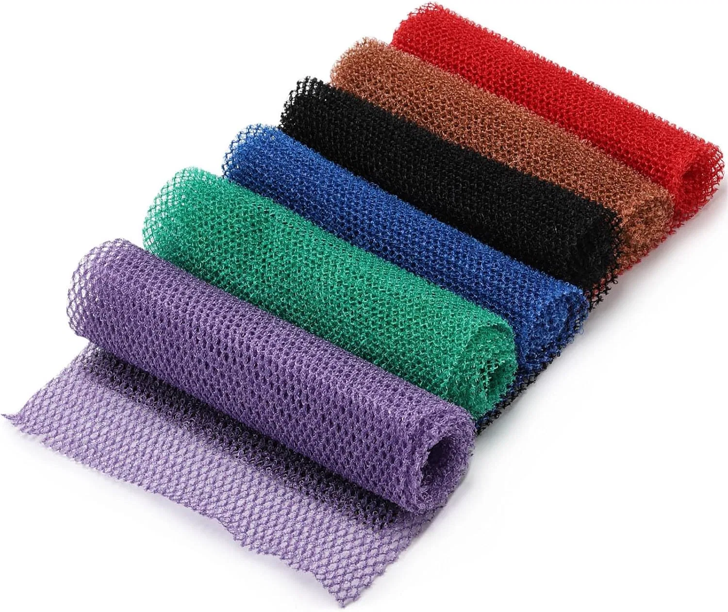 Скребок для тела нейлоновый 20x65 см, 6 шт, Ohlove