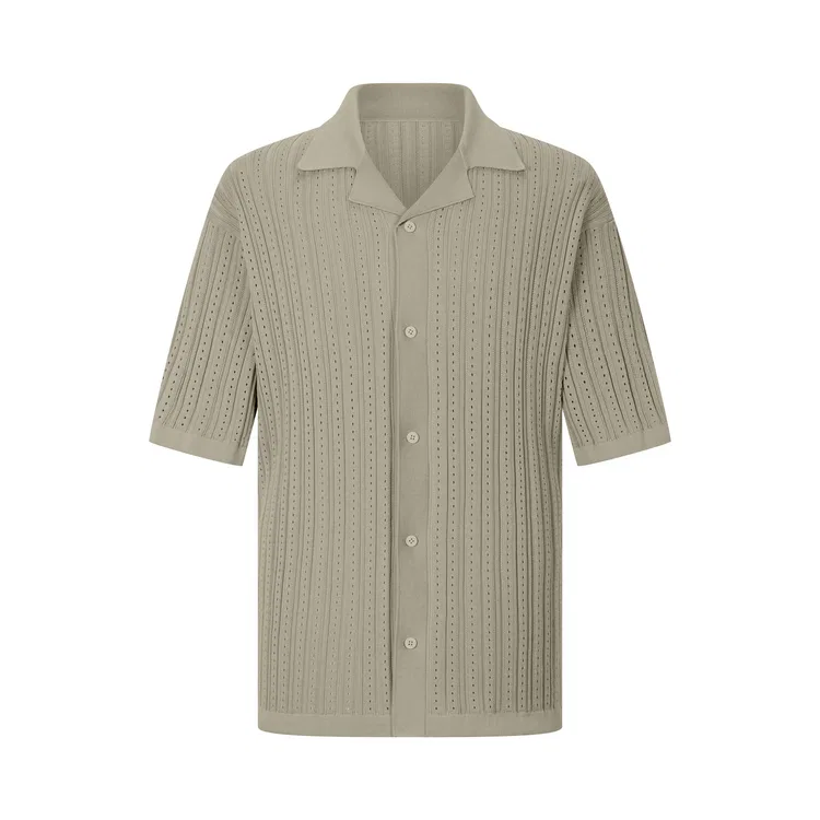 Детский джемпер с кубинским воротником Nice Rice, Khaki