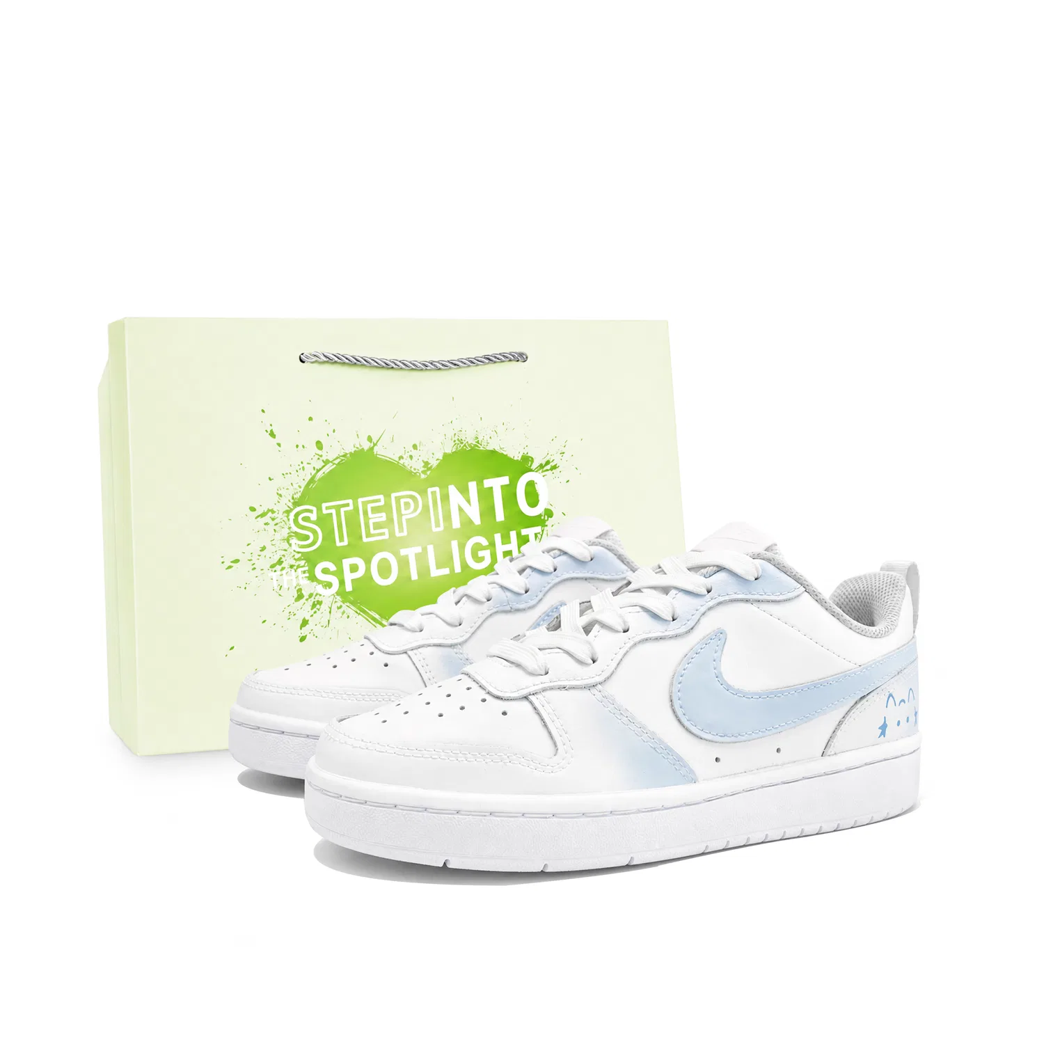 Детские кроссовки для скейтбординга с принтом Blue White Nike