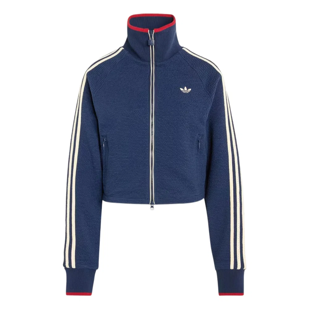 Женская куртка с высоким воротником Adidas Originals, Midnight Indigo/Warm Vanilla