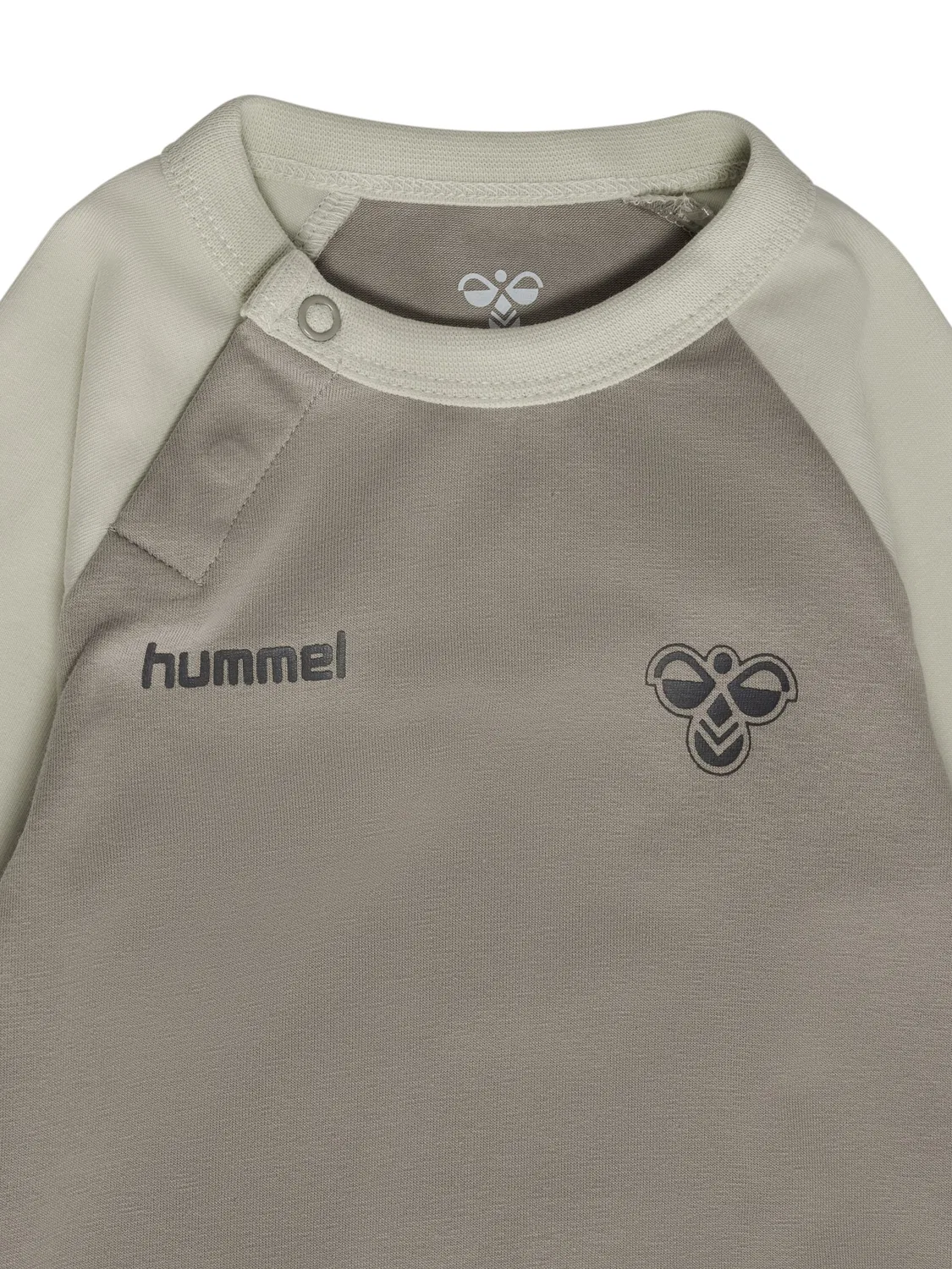 Боди-комбинезон на кнопках Hmlmini Hummel, хаки — фото 3