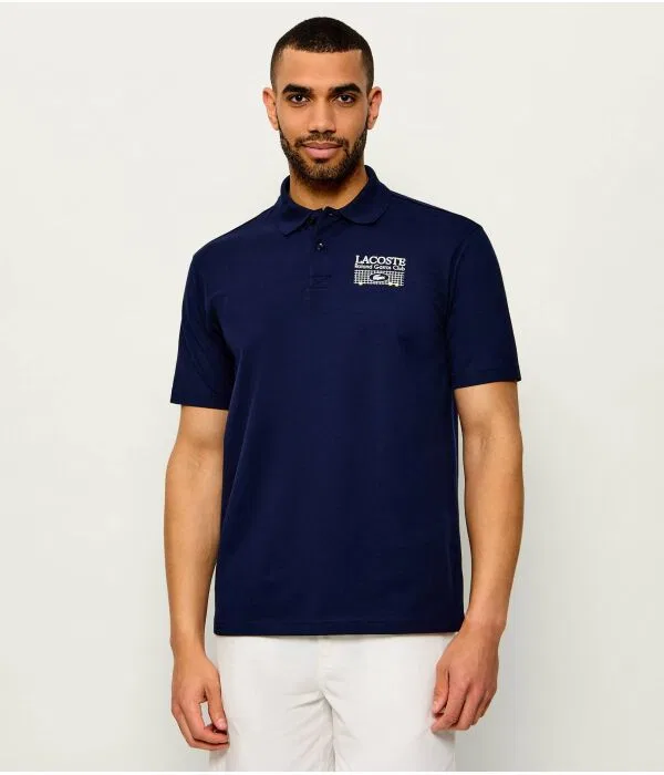 Мужское поло Lacoste, Blu Marino