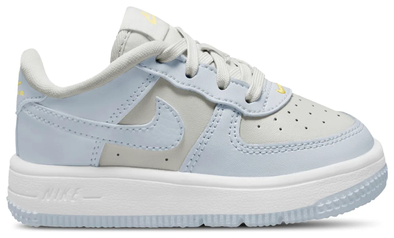 Кроссовки для мальчиков Air Force 1 Low Lace Nike, цвет Platinum Tint/Alabaster/Aura