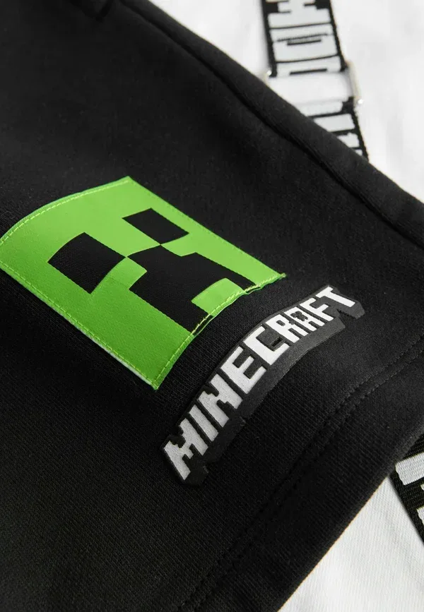 Комплект футболка и шорты с принтом Minecraft Regular Fit Next, белый, черный — фото 2