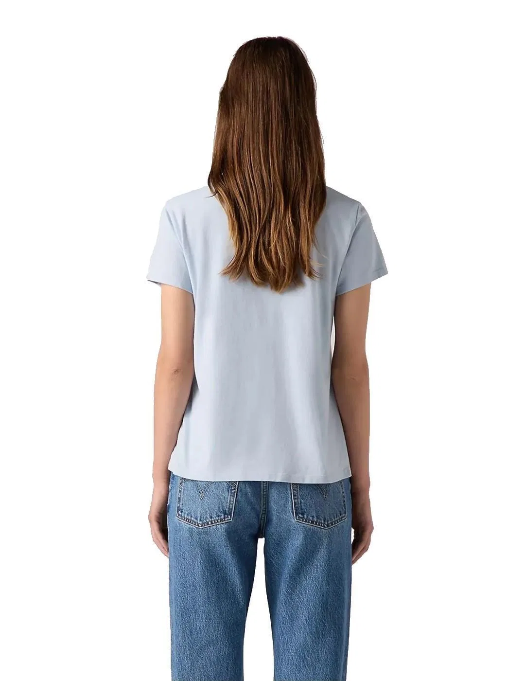 Женская хлопковая футболка Levi's, Blau — фото 3