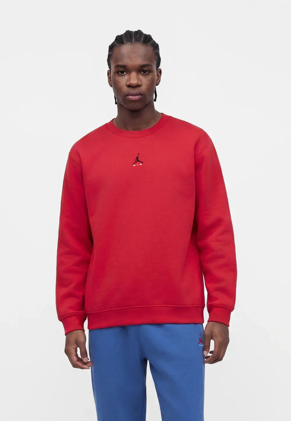 Свитшот Crew Jordan, University Red/Black