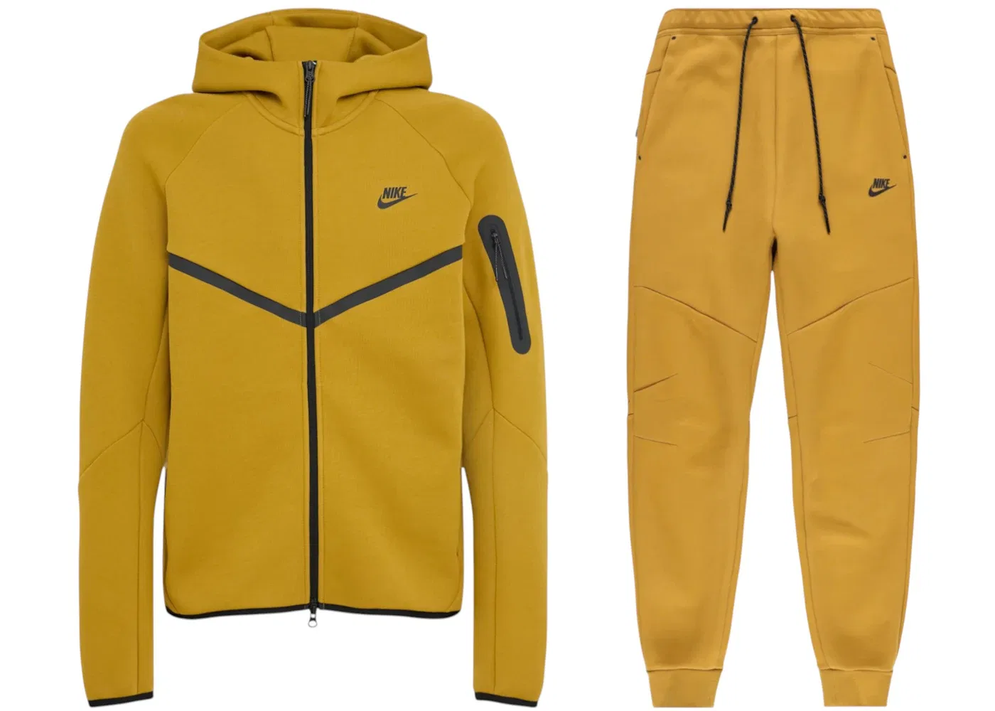 Мужской комплект из худи и джоггеров Nike Tech Fleece Windrunner Full Zip Nike, Ochre Black