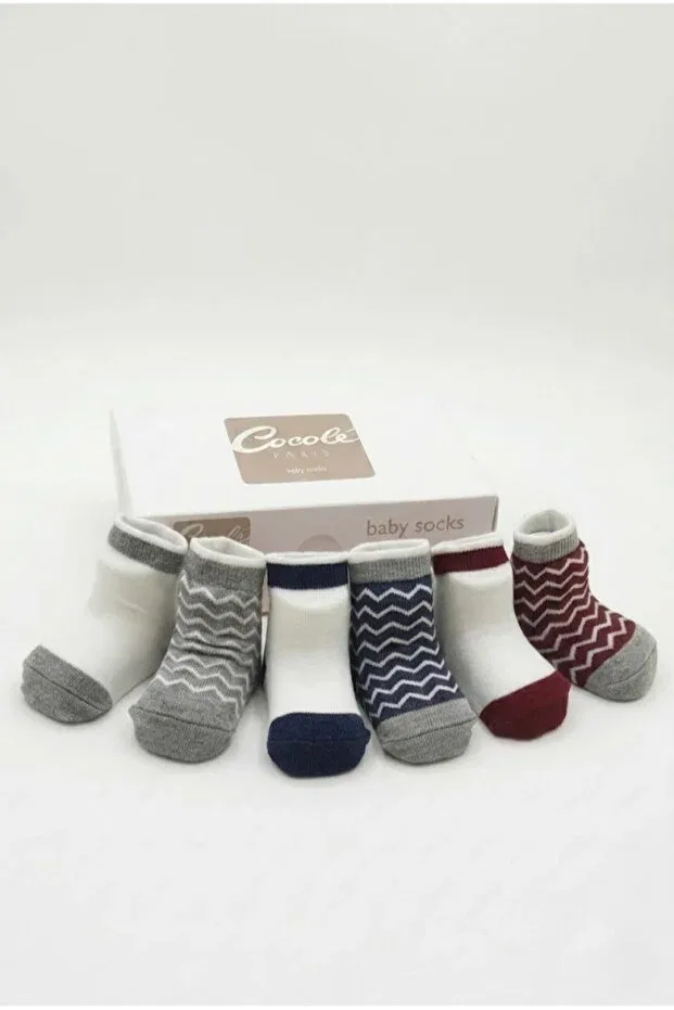 Детские носки для мальчиков хлопковые набор 6 пар Cocole Socks, Multicolor — фото 2