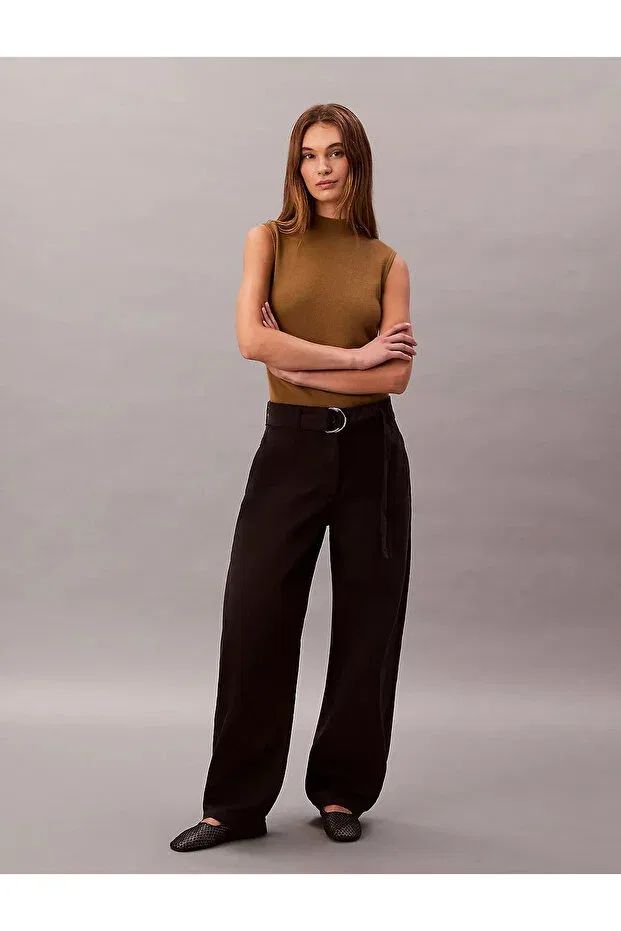 Женские брюки из хлопка Calvin Klein, Black