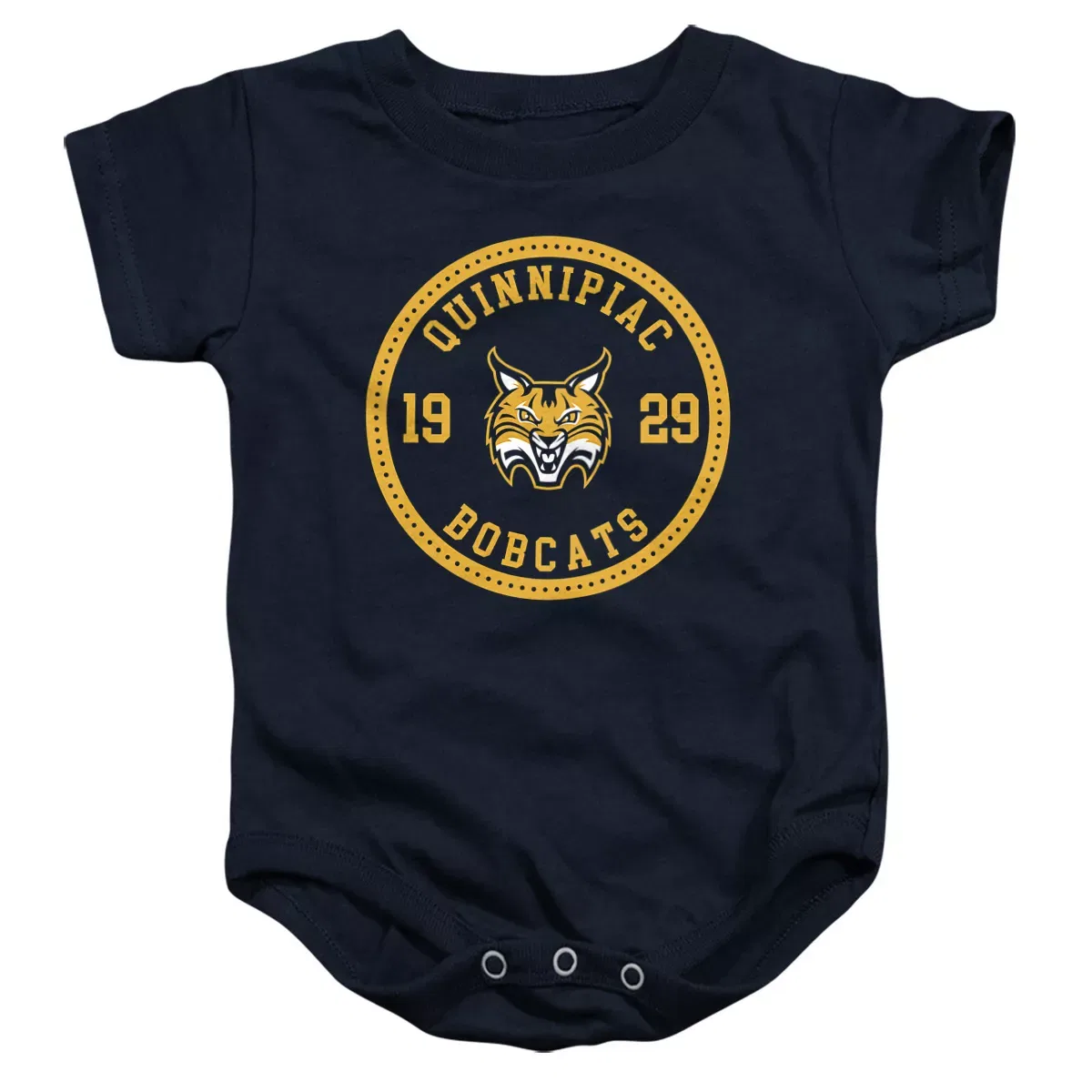 Детское боди-комбинезон с коротким рукавом Quinnipiac University Plaid Badge NCAA, Navy