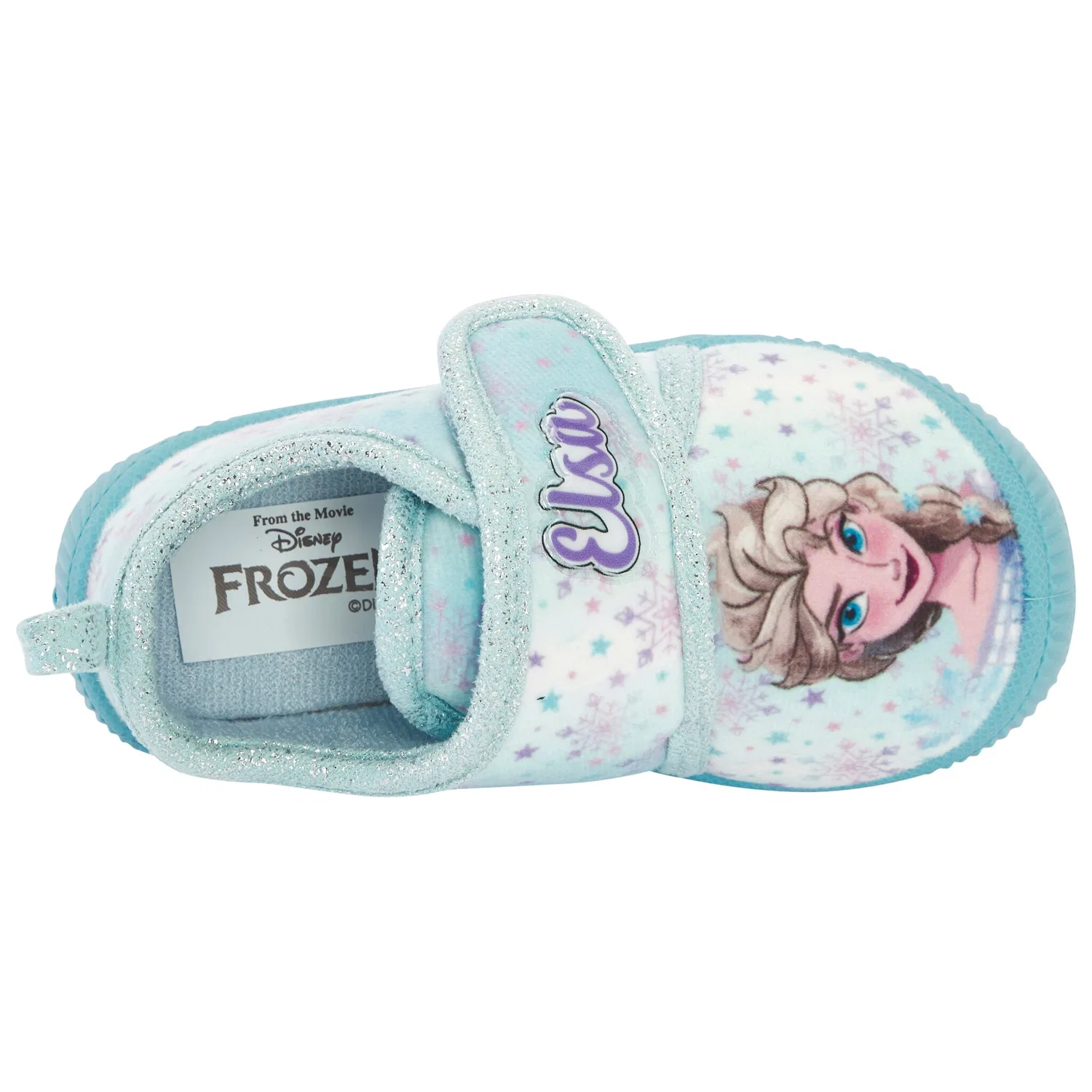 Детские домашние тапочки с принтом Frozen Disney, Light Blue — фото 4