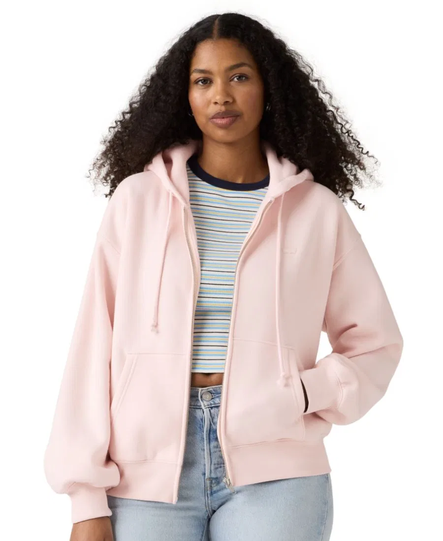 Женская худи-молния с графическим принтом Everyday Zip-Up Levi's, Crystal Pink