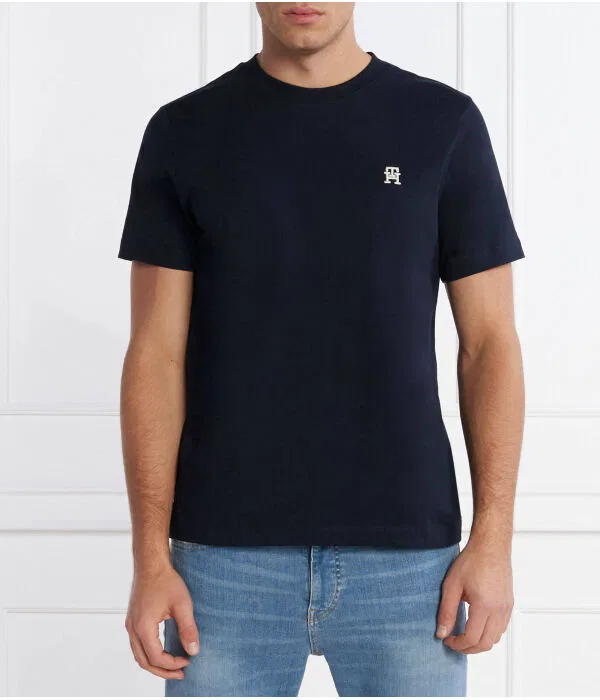 Мужская футболка с монограммой Tommy Hilfiger, Blu Marino