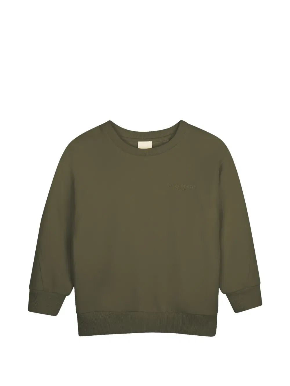 Свитер с вышитым логотипом Givenchy Kids, зеленый