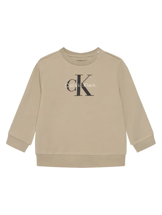 Комплект джемпера, блузки и брюк regular fit Monogram Calvin Klein Jeans, бежевый — фото 2