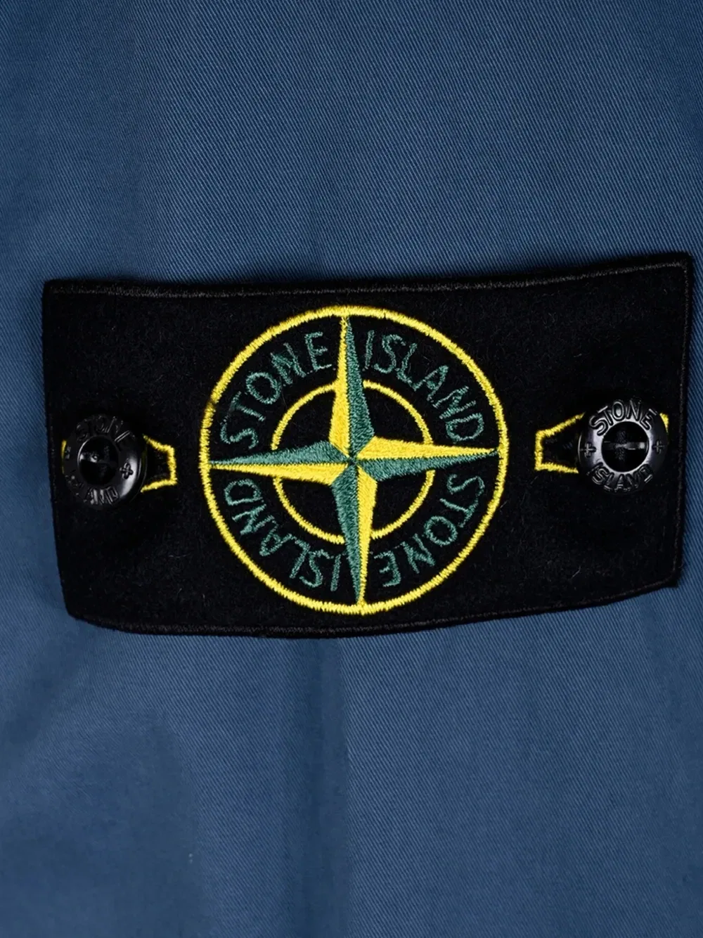 Рубашка с логотипом Stone Island, синий — фото 3