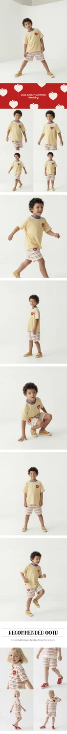 Детские махровые шорты Bubble Apple Rainbow Stripe от Belita&Boys — фото 3