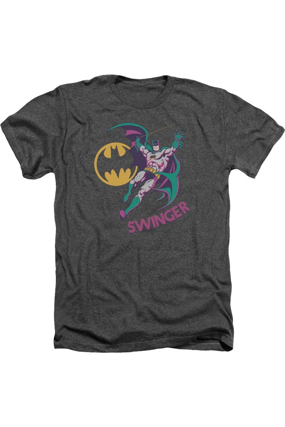 

DC Comics Swinger Adult Heather футболка / футболка Gildan, цвет charcoal