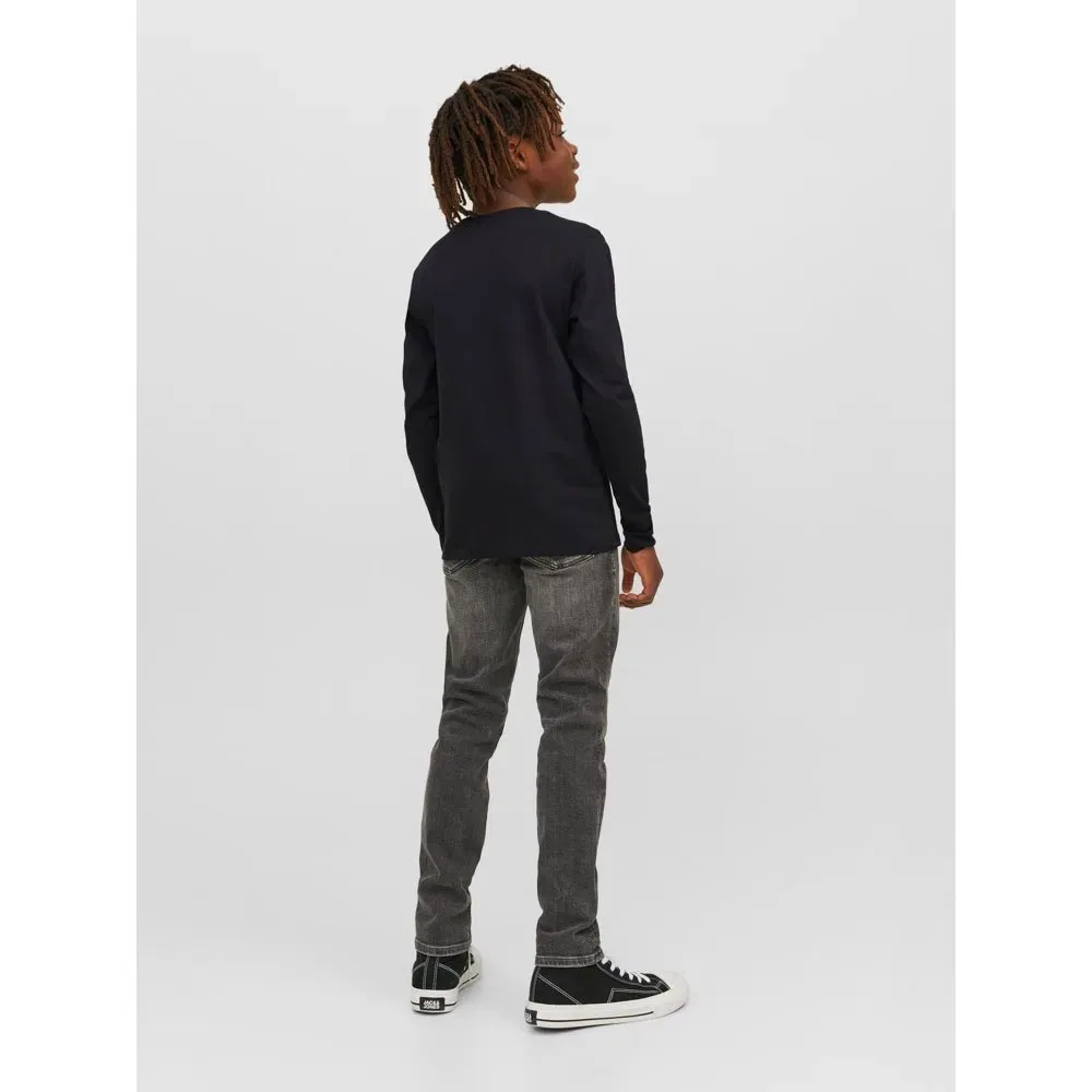 Детская футболка с длинным рукавом Corp Logo Play Jack & jones, Black — фото 3