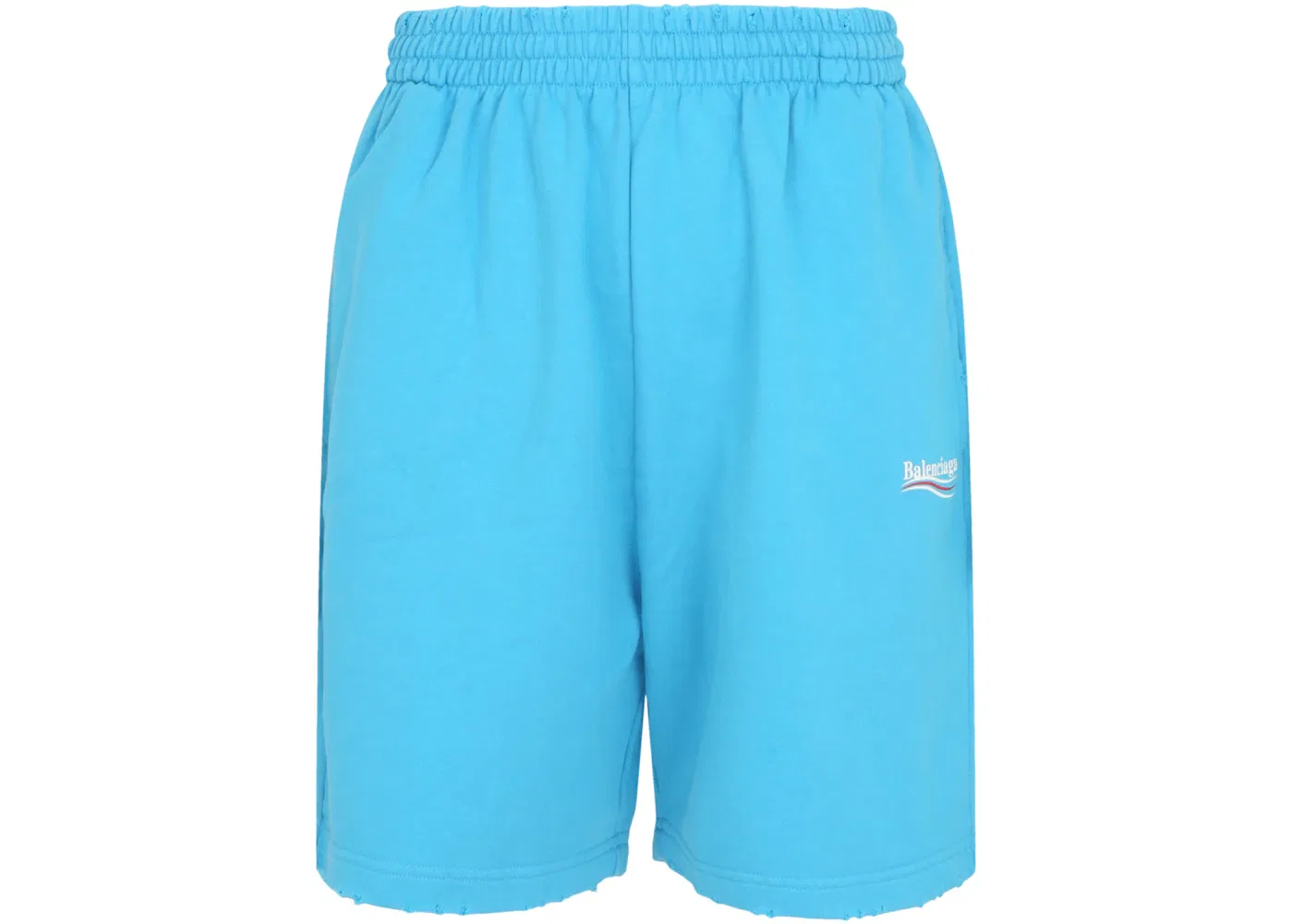 Мужские шорты с принтом Sweatshorts Balenciaga, Azure White Red