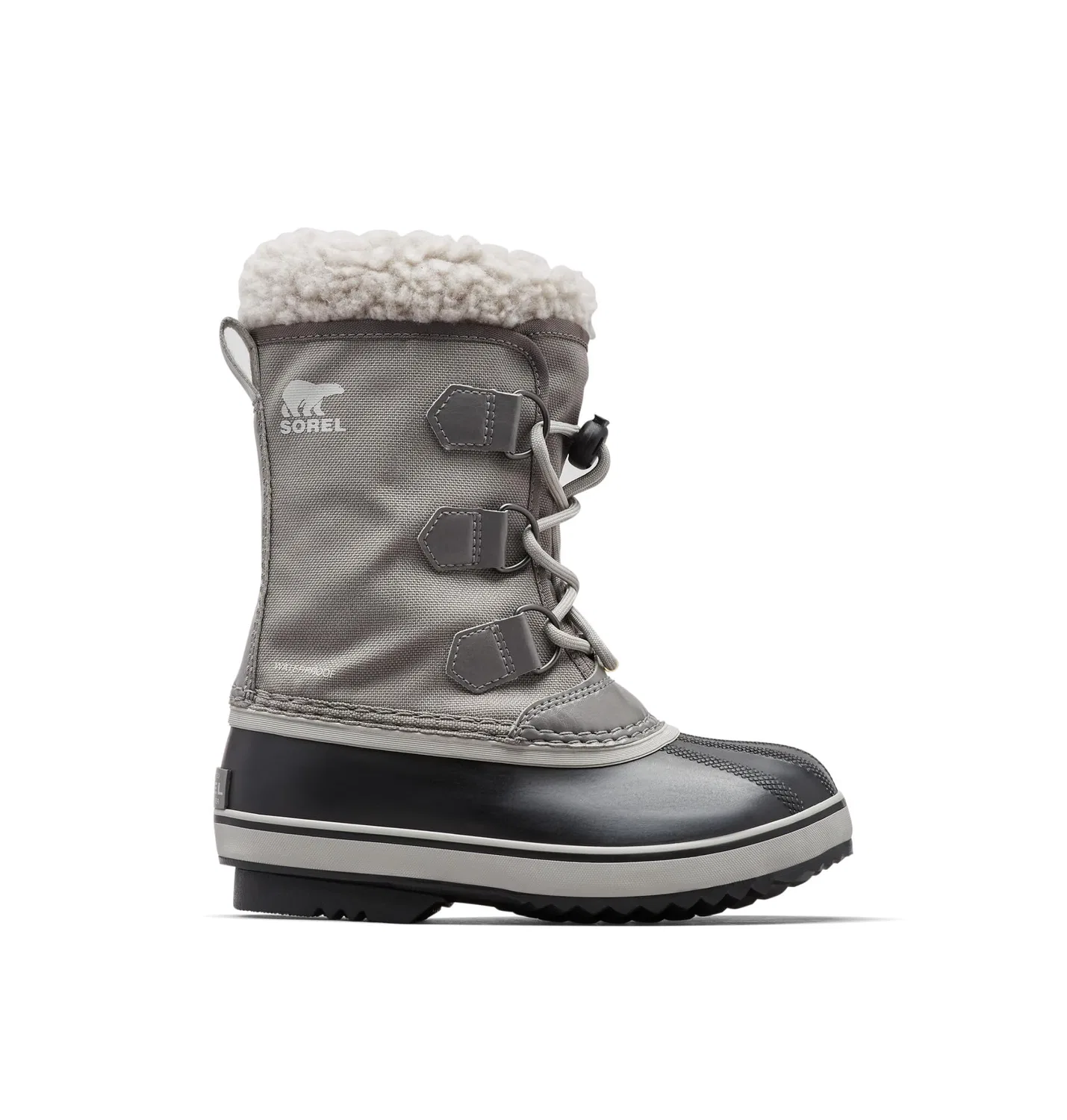 Детские зимние ботинки для мальчиков водонепроницаемые Yoot Pac Nylon Waterproof Sorel, Grey Quarry X Dove — фото 4