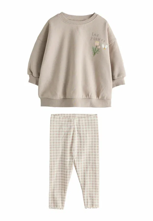 Комплект из худи и брюк, свободный крой, Set 2 pack, Next, neutral, нейтральный — фото 3